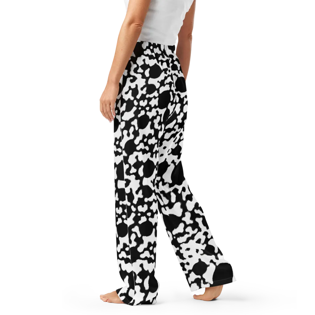 Inkblot Current on Women's Pajama Pants — Left