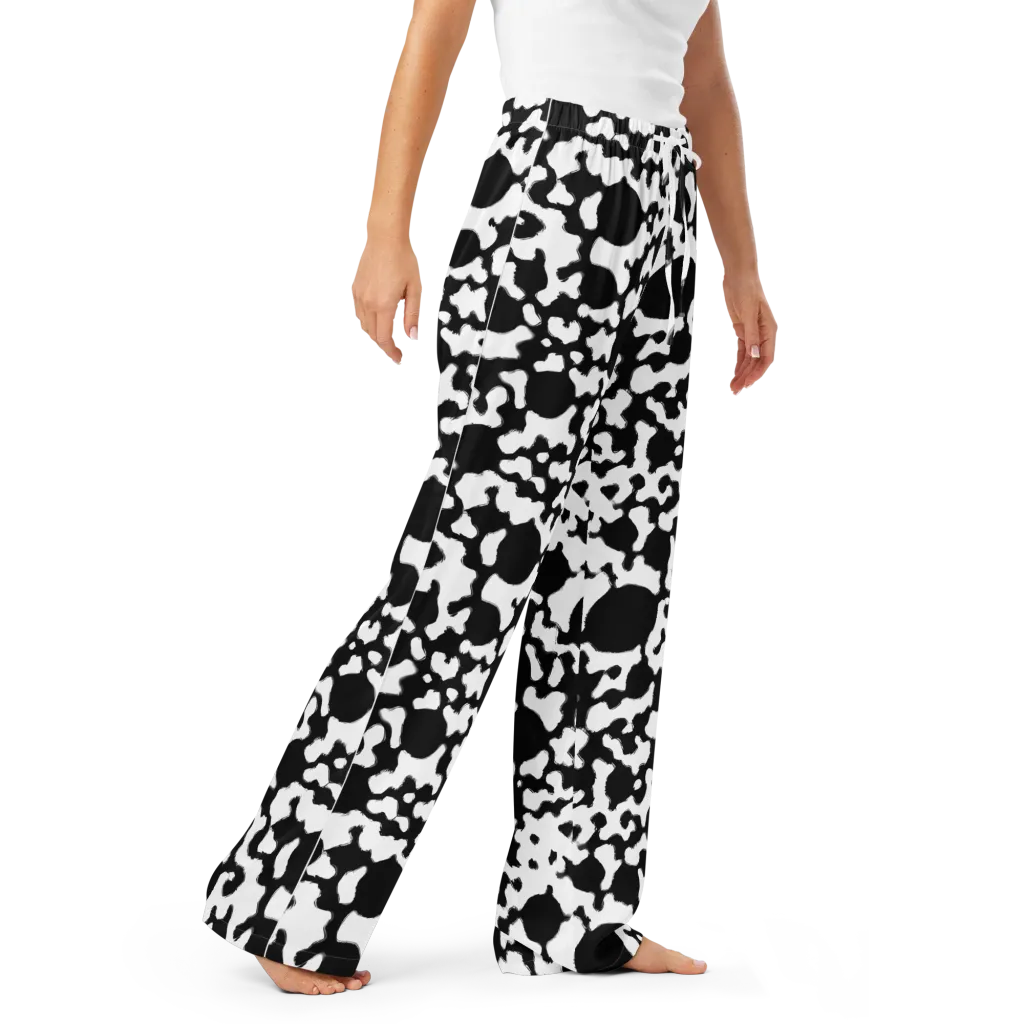 Inkblot Current on Women's Pajama Pants — Right Front