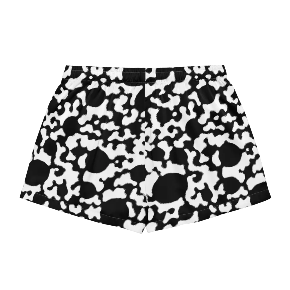 Inkblot Current on Women's Pajama Shorts — Back