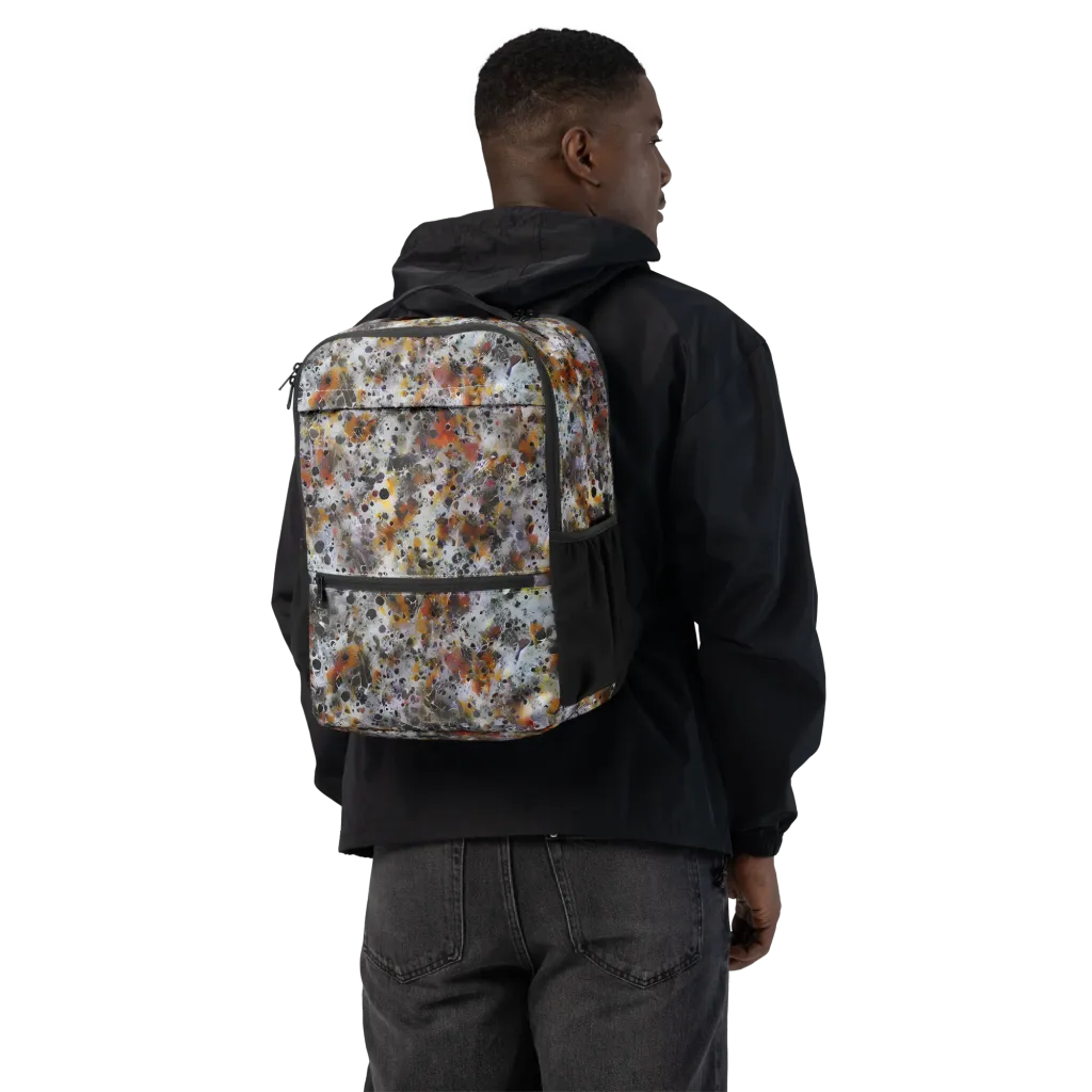 Molten Static on Utility Backpack — Back