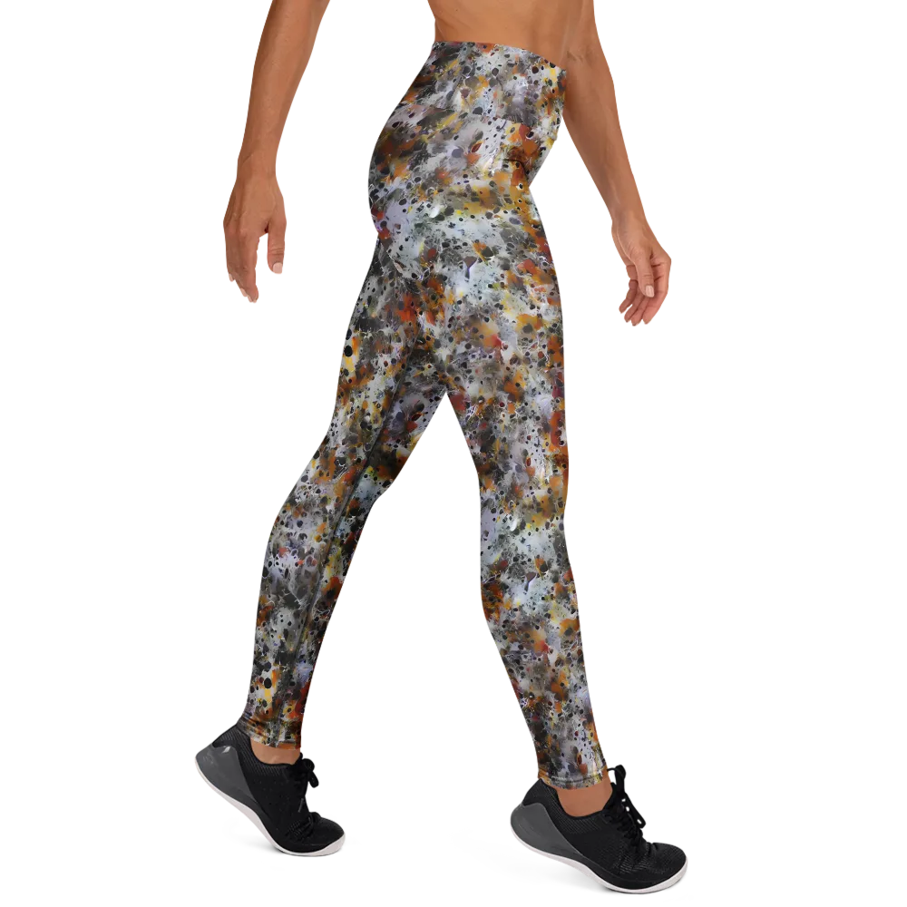 Molten Static on Yoga Leggings — Right