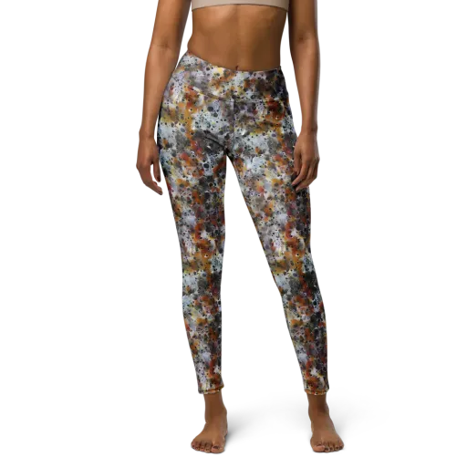 Molten Static on a Yoga Leggings