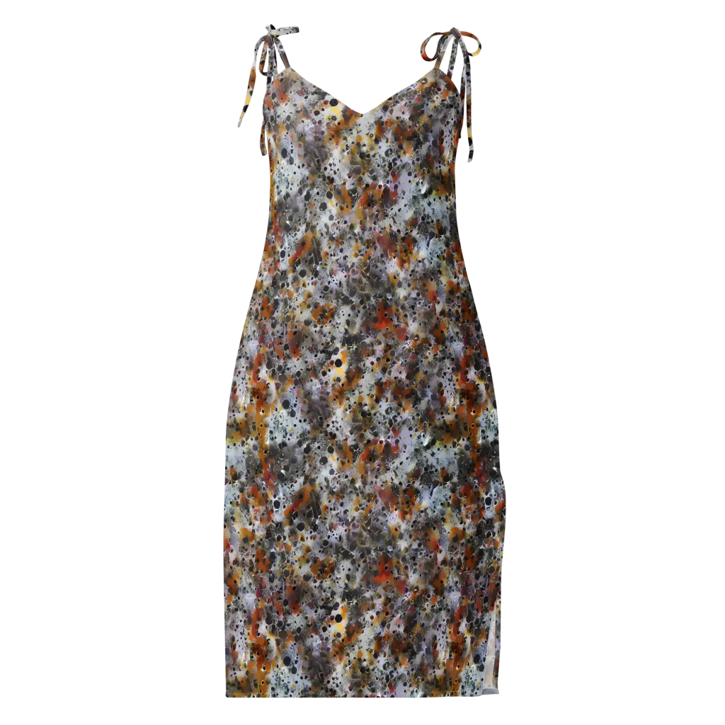 Molten Static on Slip Dress — Front