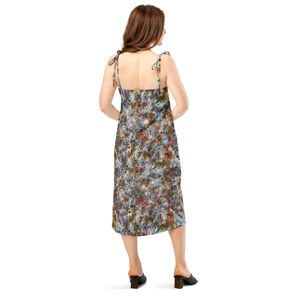 Molten Static on Slip Dress — Back