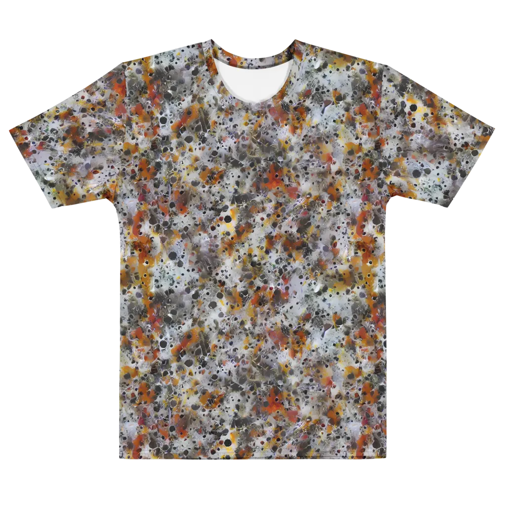 Molten Static on Men's Cotton Crew Neck T-Shirt — Front