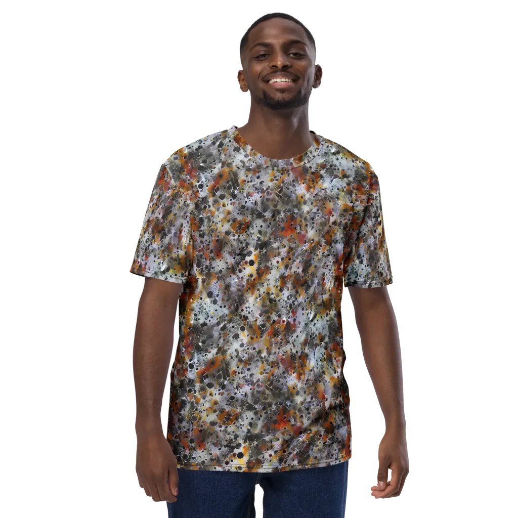 Molten Static on Men's Crew Neck T-Shirt — Front