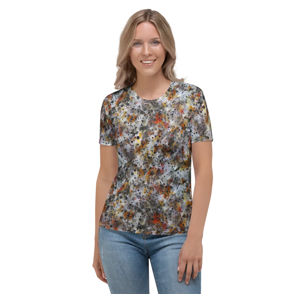 Molten Static on Women's Crew Neck T-Shirt — Front