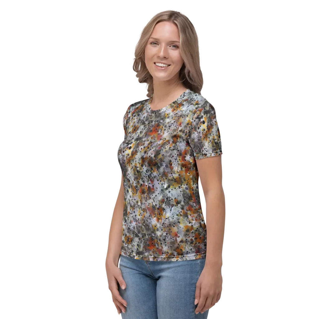 Molten Static on Women's Crew Neck T-Shirt — Left
