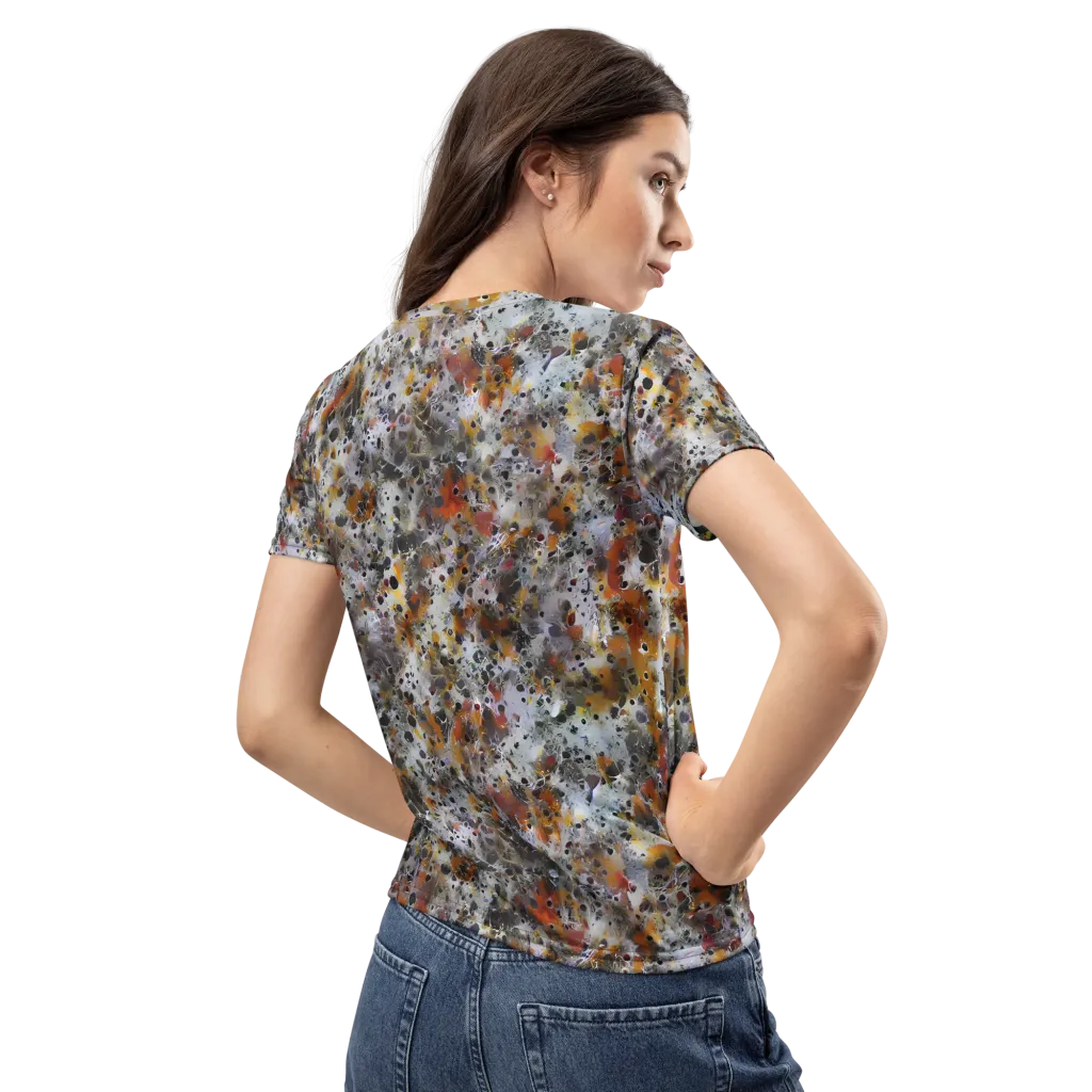 Molten Static on Women's Crew Neck T-Shirt — Back