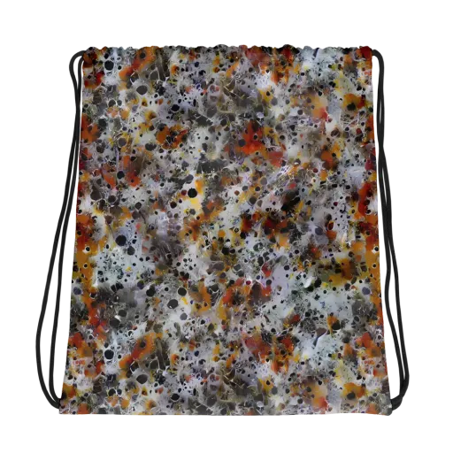 Molten Static on a Drawstring Bag