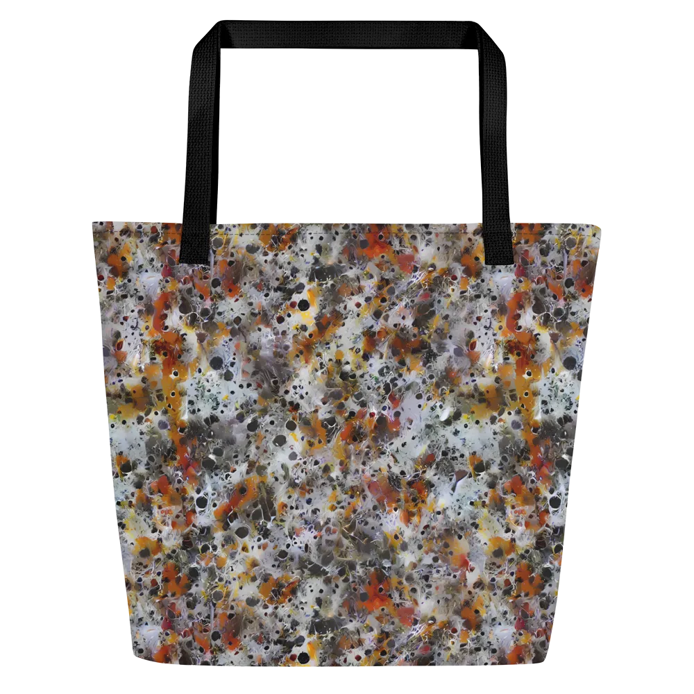 Molten Static on Large Tote Bag W/ Pocket — Front
