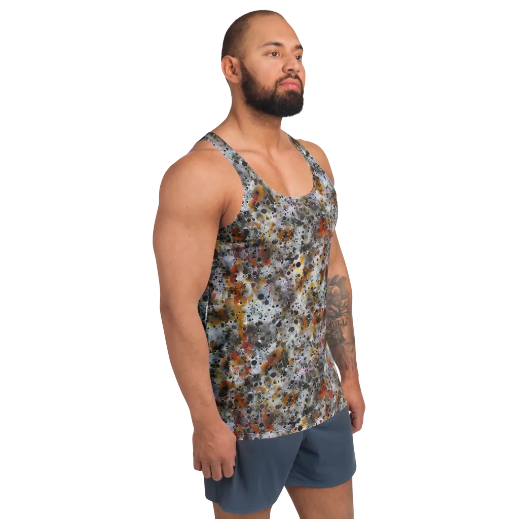 Molten Static on Men's Tank Top — Right Front