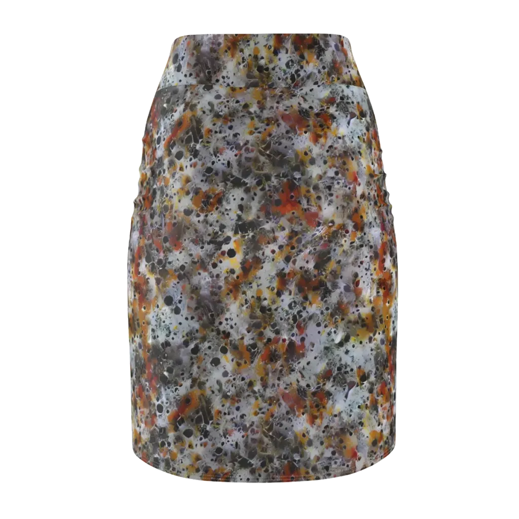 Molten Static on Pencil Skirt — Back