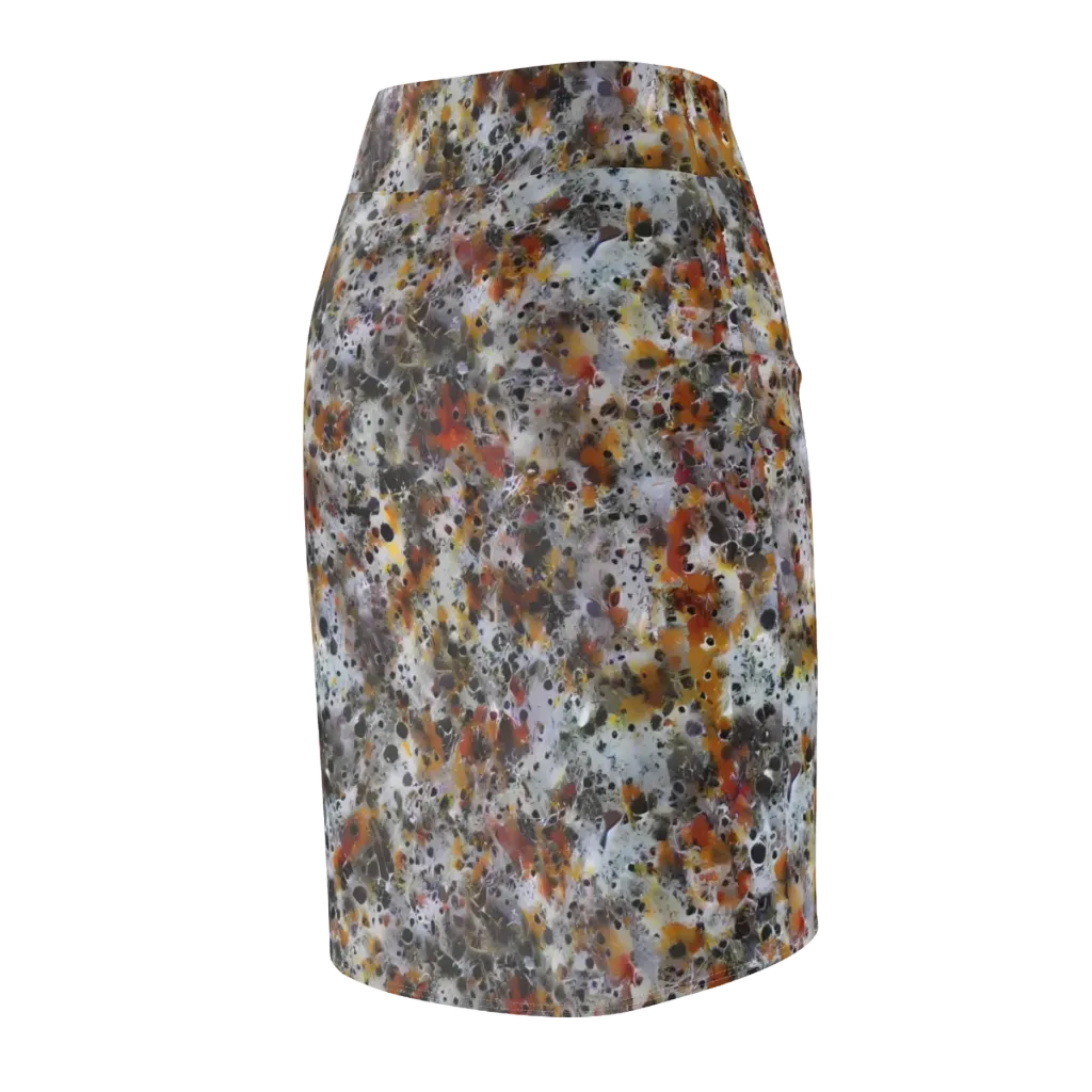 Molten Static on Pencil Skirt — Back Side
