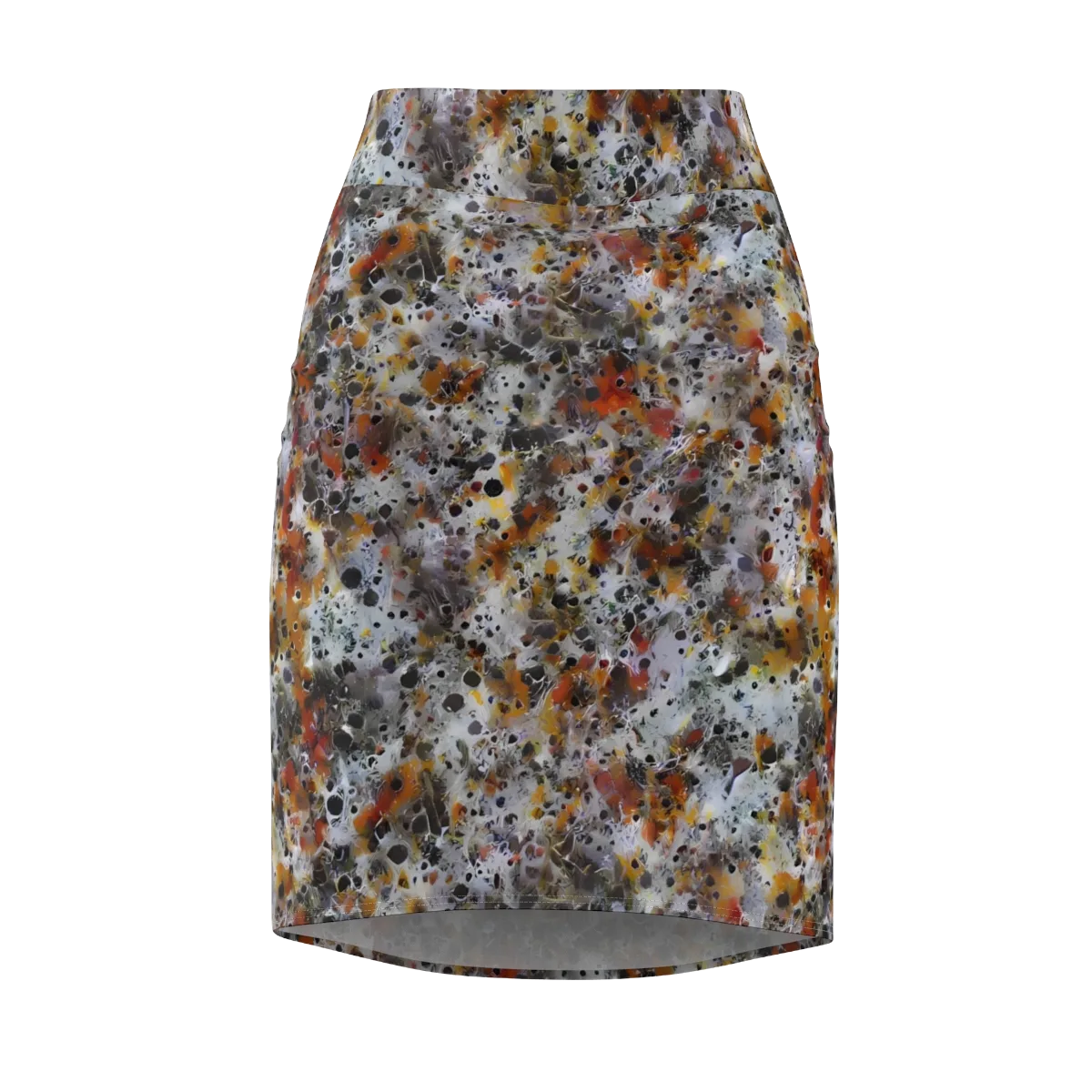 Molten Static on Pencil Skirt — Front