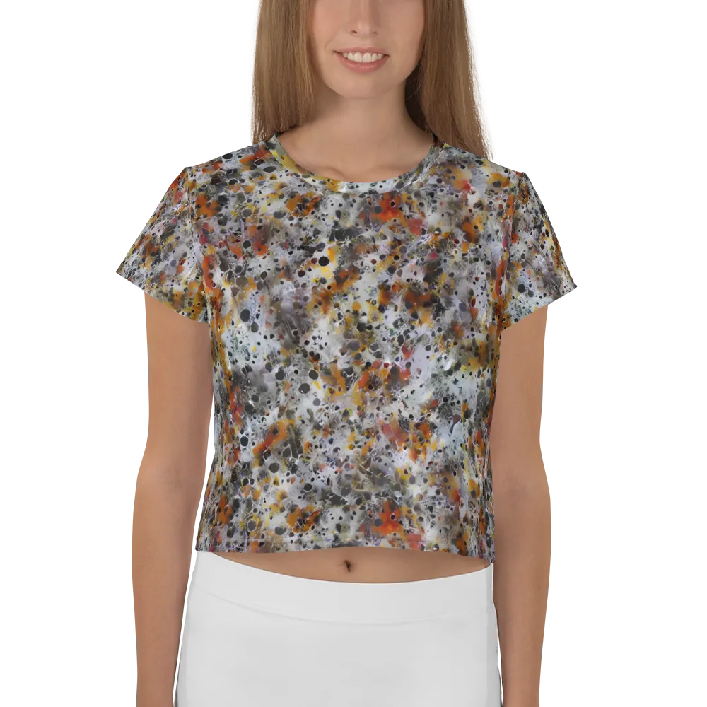 Molten Static on Crop Tee — Front