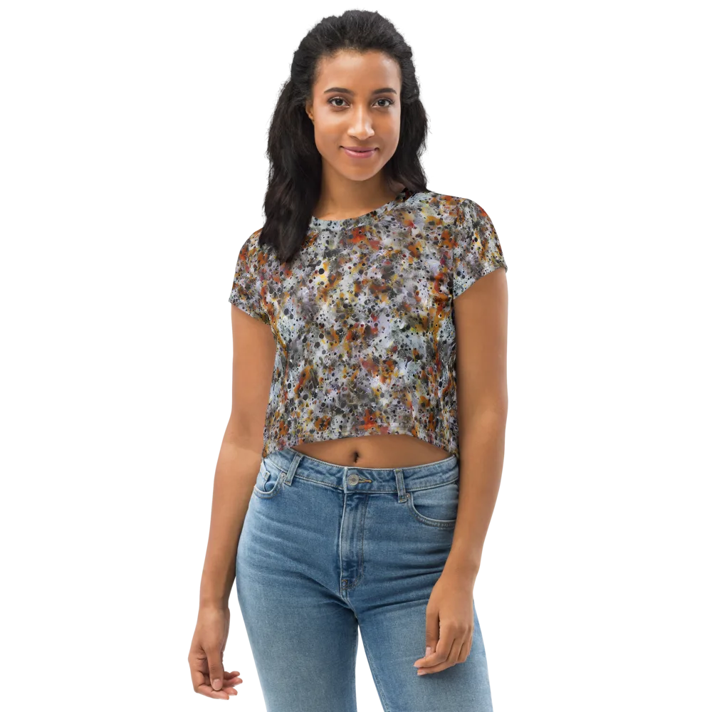 Molten Static on Crop Tee — Front