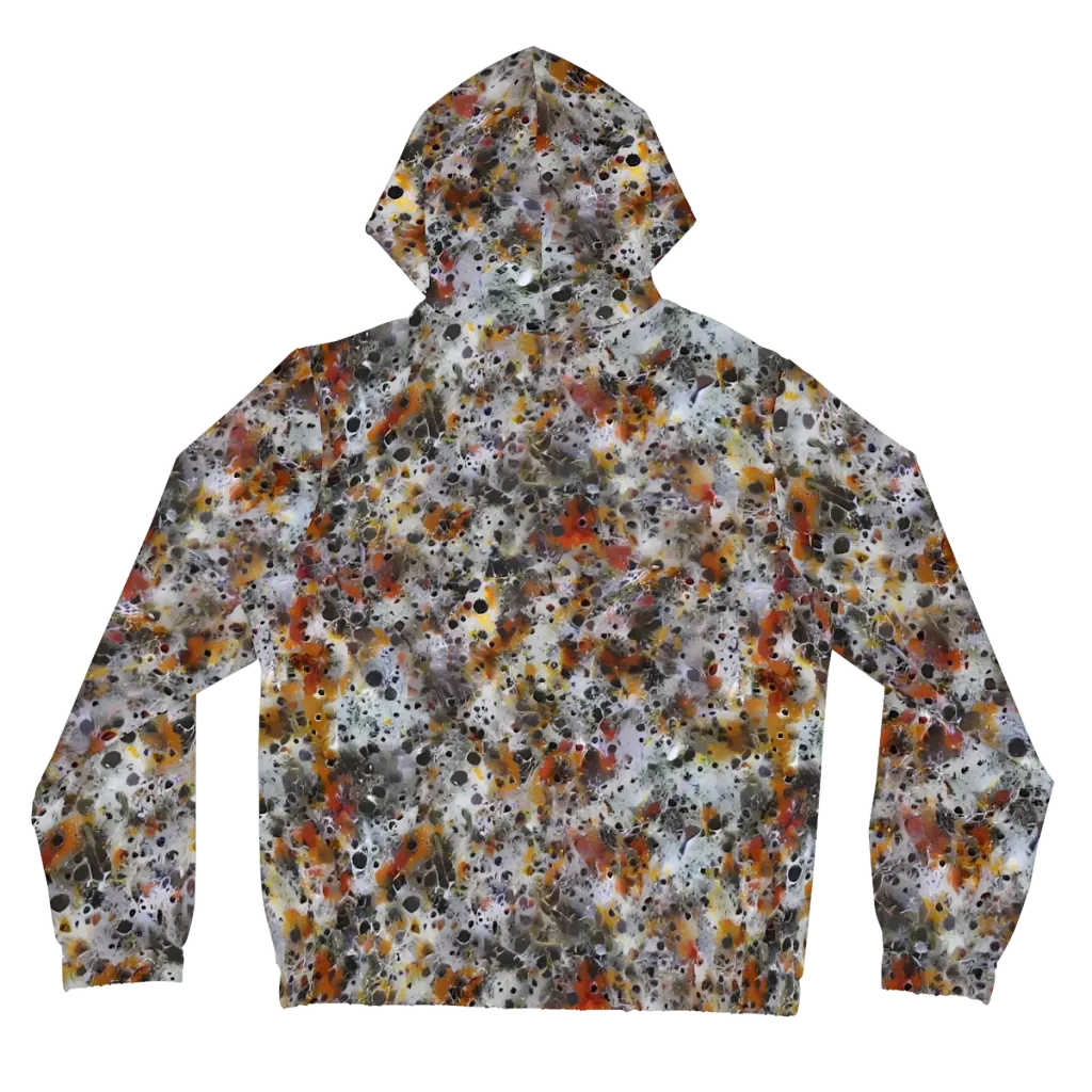 Molten Static on Women's Full-Zip Hoodie — Back