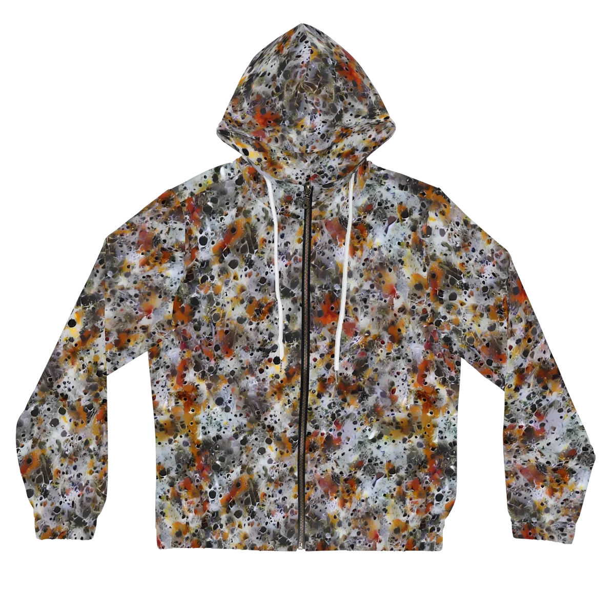 Molten Static on Women's Full-Zip Hoodie — Front