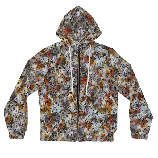 Molten Static on a Women's Full-Zip Hoodie