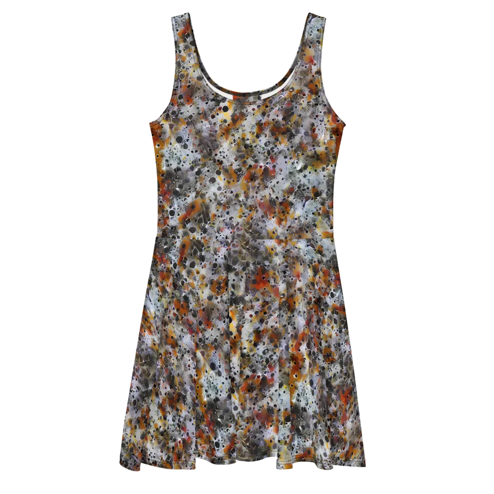Molten Static on Skater Dress — Front