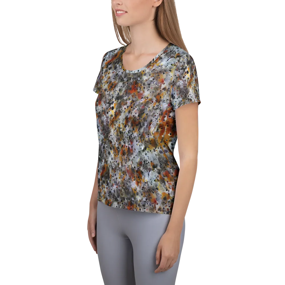 Molten Static on Women's Athletic T-Shirt — Left