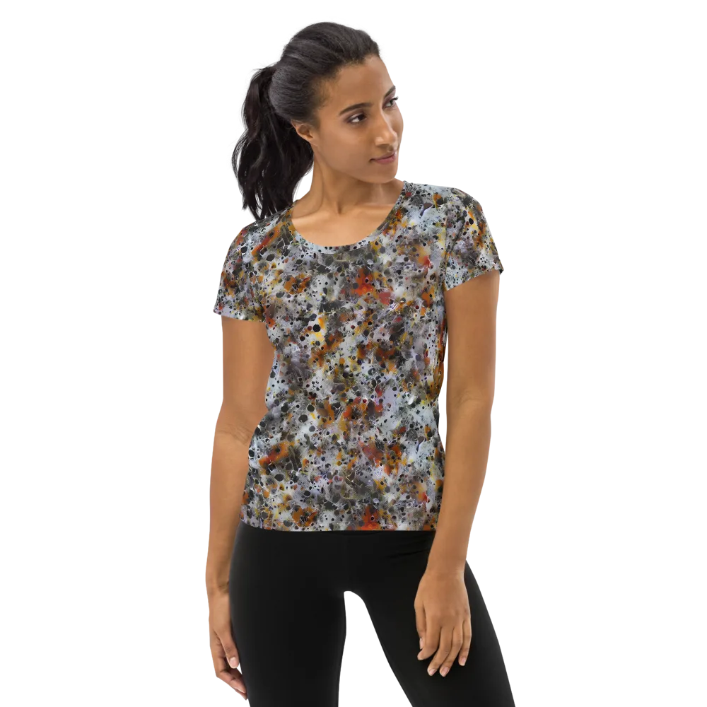 Molten Static on Women's Athletic T-Shirt — Front