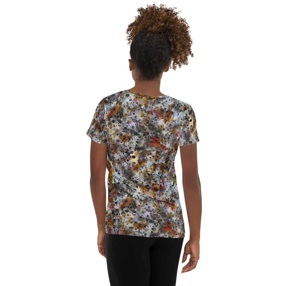 Molten Static on Women's Athletic T-Shirt — Back