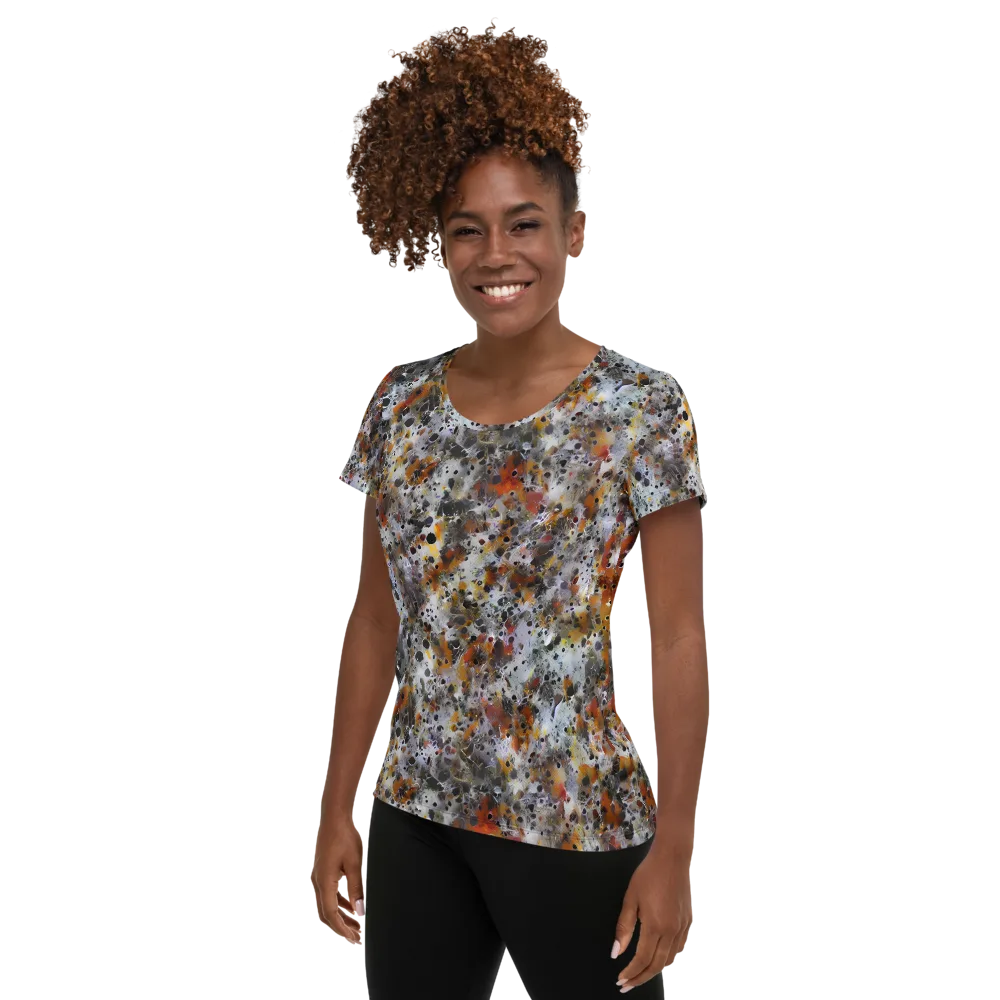 Molten Static on Women's Athletic T-Shirt — Left