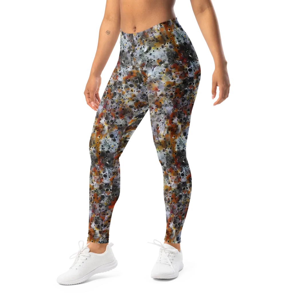 Molten Static on Leggings — Left Front