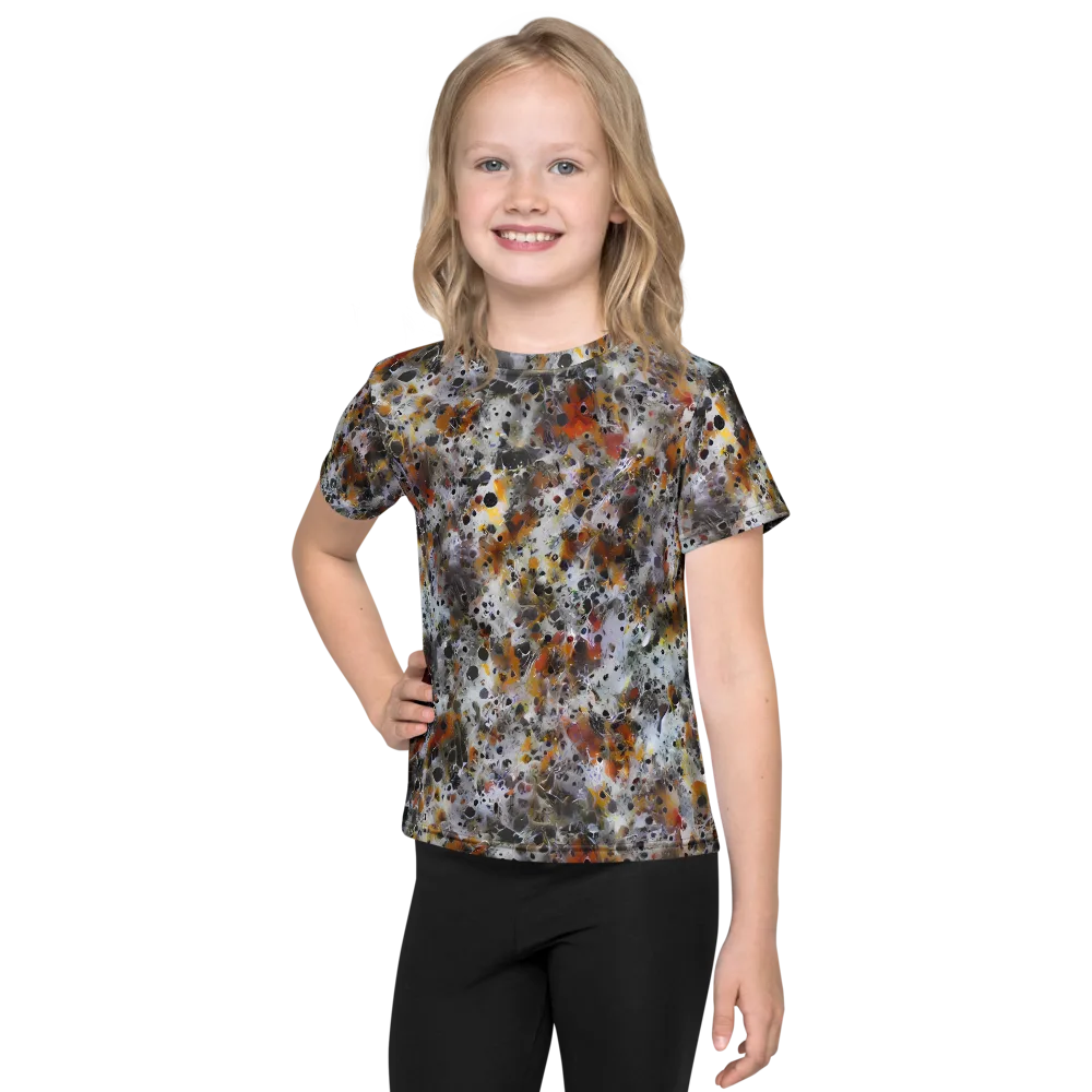 Molten Static on Kids Crew Neck T-Shirt — Front