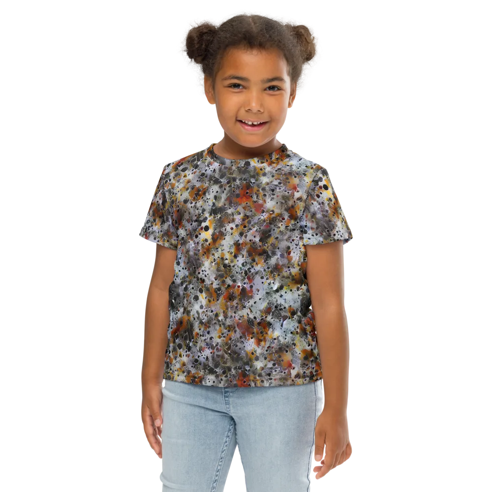 Molten Static on Kids Crew Neck T-Shirt — Front