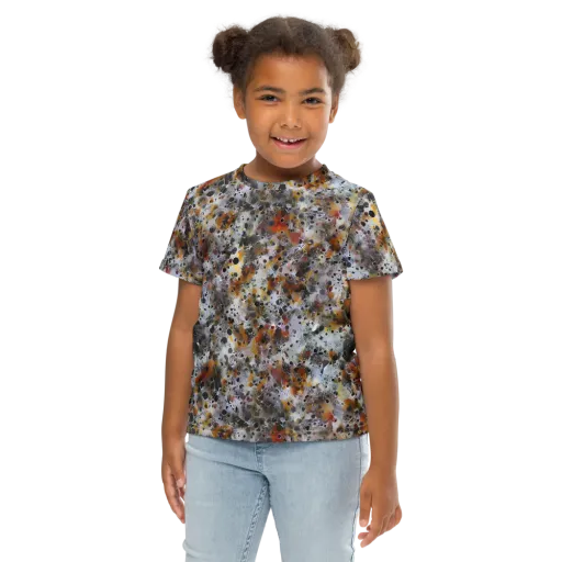 Molten Static on a Kids Crew Neck T-Shirt