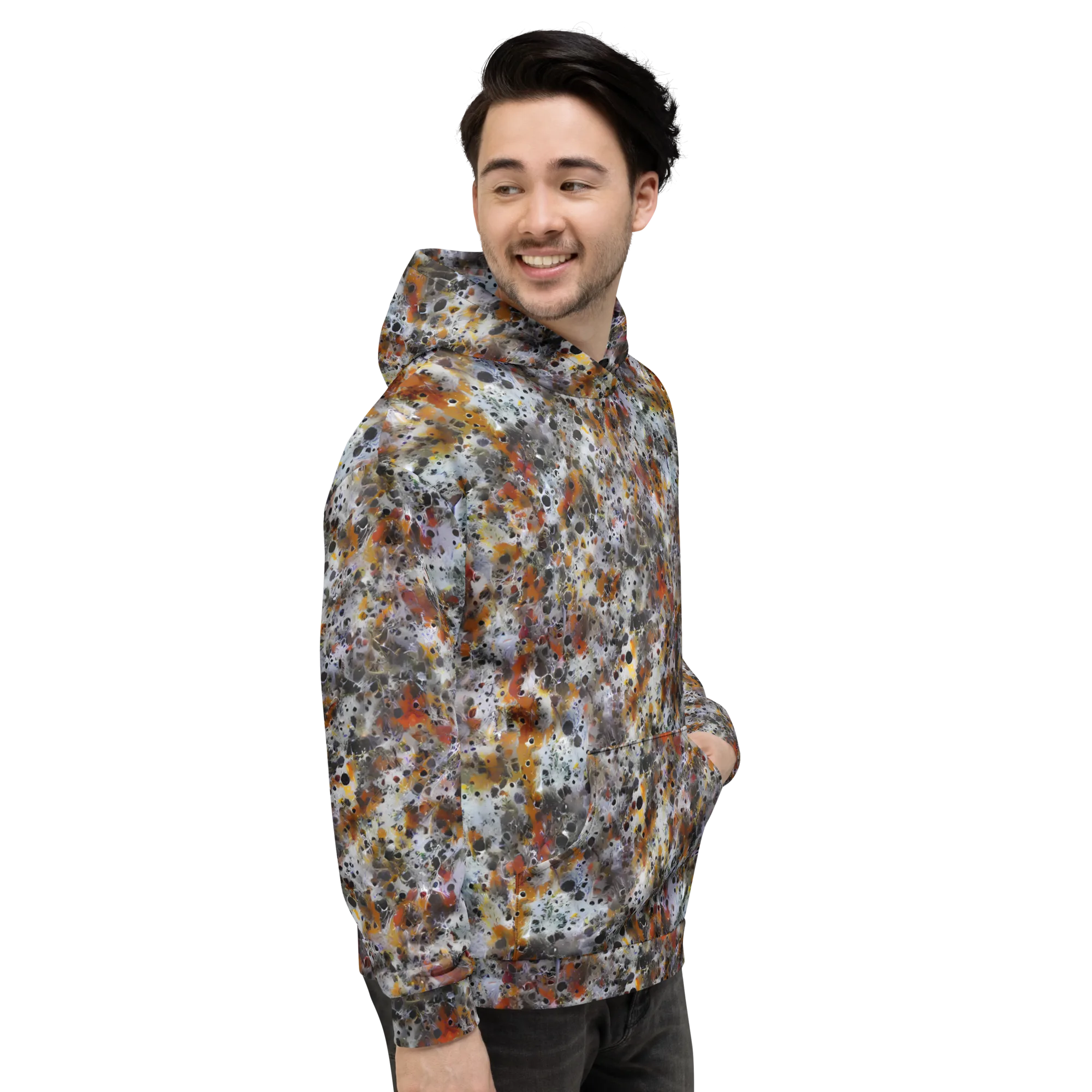 Molten Static on Hoodie — Right