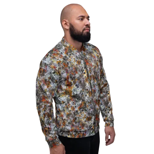 Molten Static on a Bomber Jacket