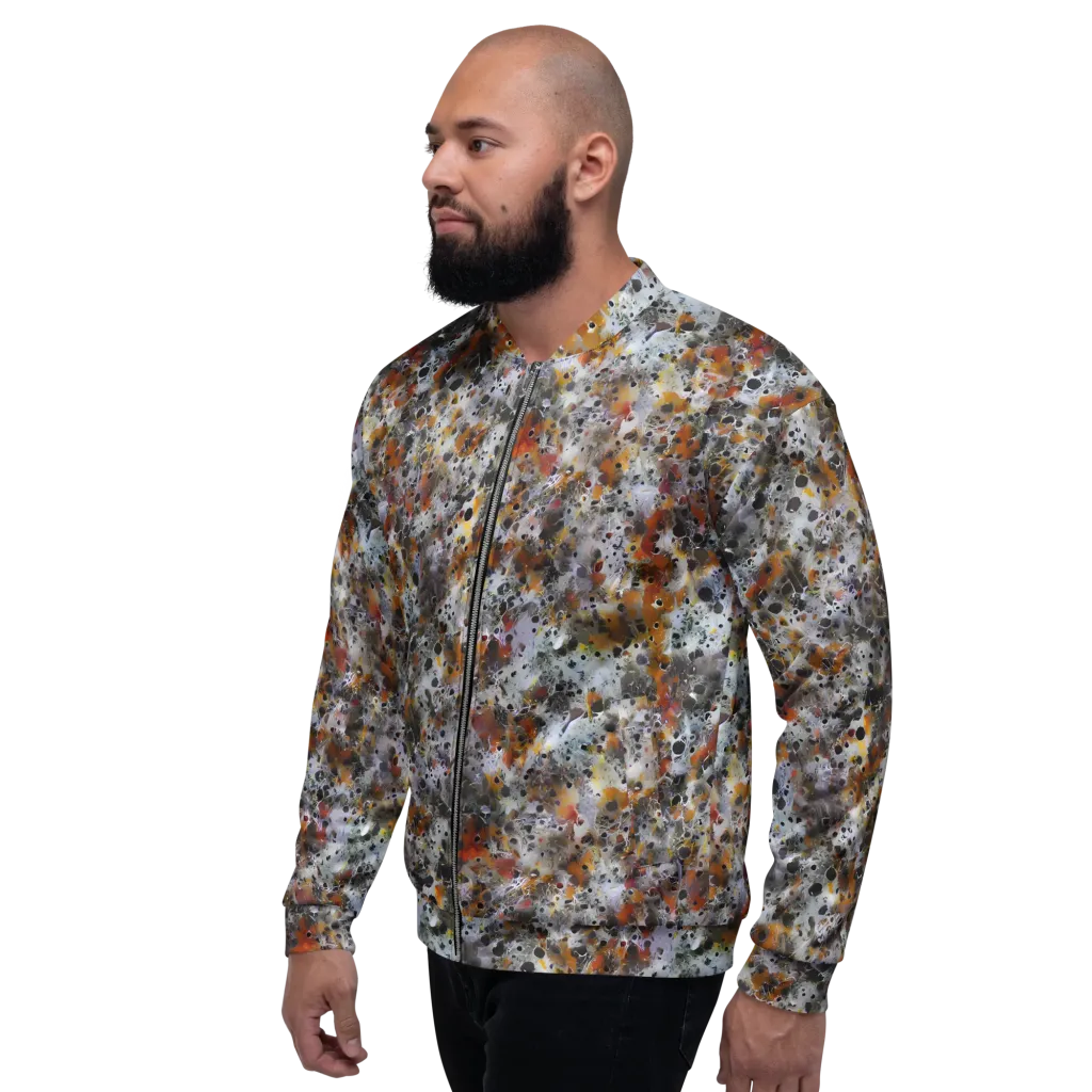 Molten Static on Bomber Jacket — Left