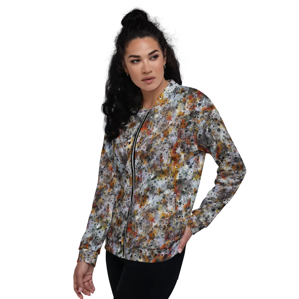 Molten Static on Bomber Jacket — Left