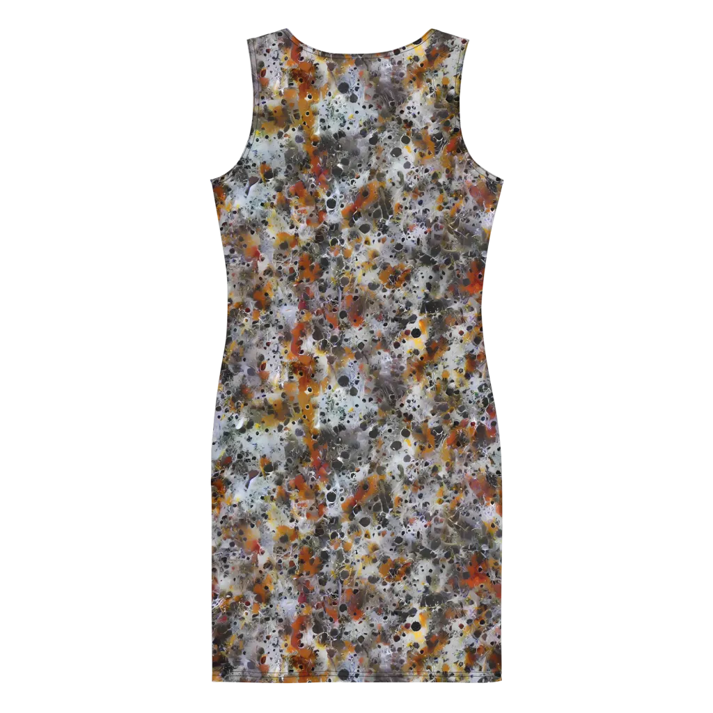 Molten Static on Bodycon Dress — Back