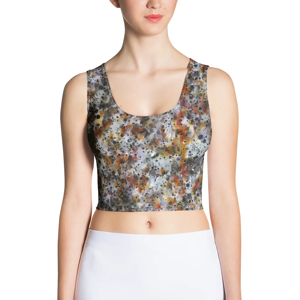 Molten Static on Crop Top — Front