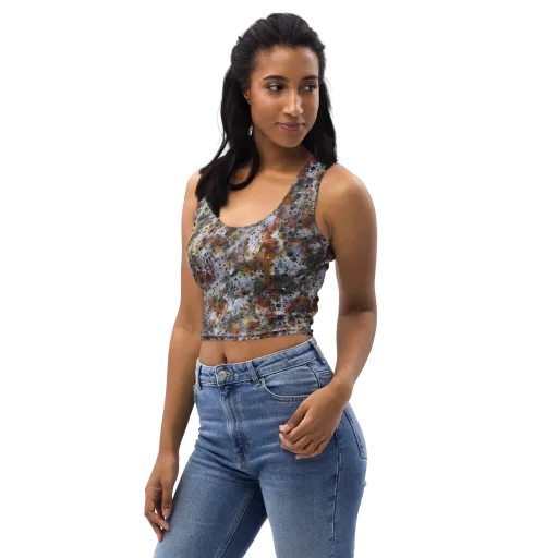 Molten Static on a Crop Top
