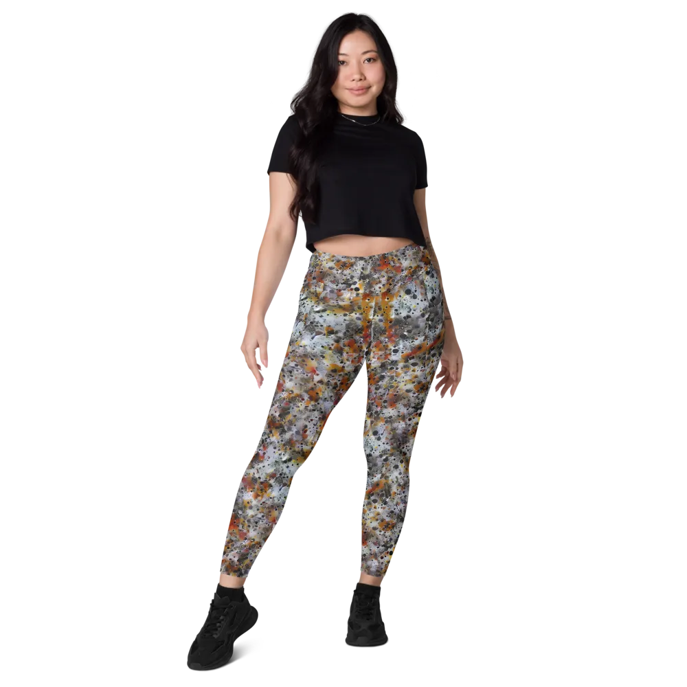 Molten Static on Leggings with Pockets — Front
