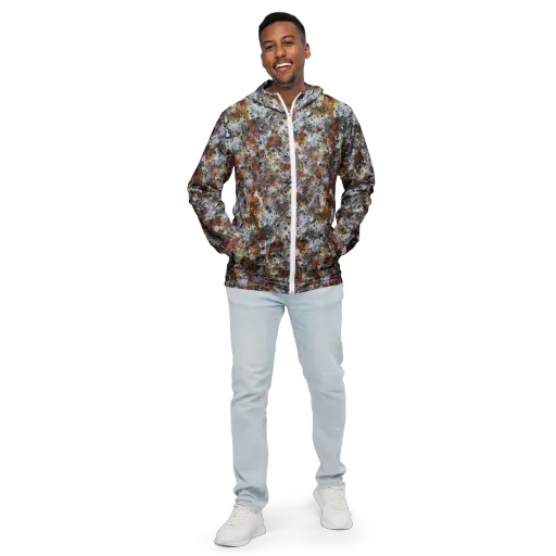 Molten Static on a Men's Windbreaker