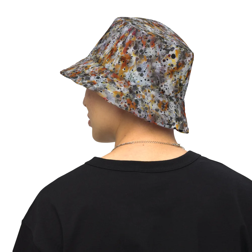 Molten Static on Reversible Bucket Hat — Back Inside