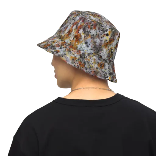 Molten Static on a Reversible Bucket Hat