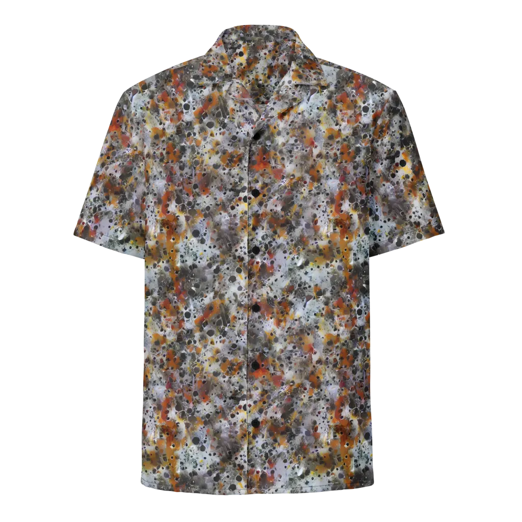 Molten Static on Button Shirt — Front