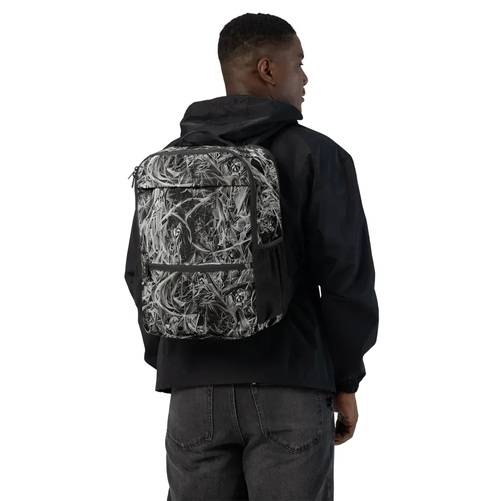Silver Shatter on Utility Backpack — Back