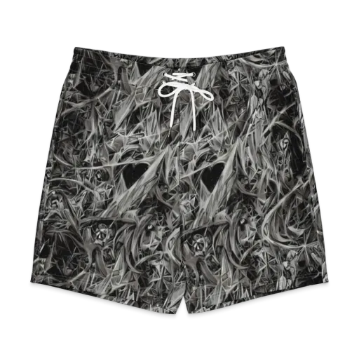Silver Shatter on a Men's Board Shorts
