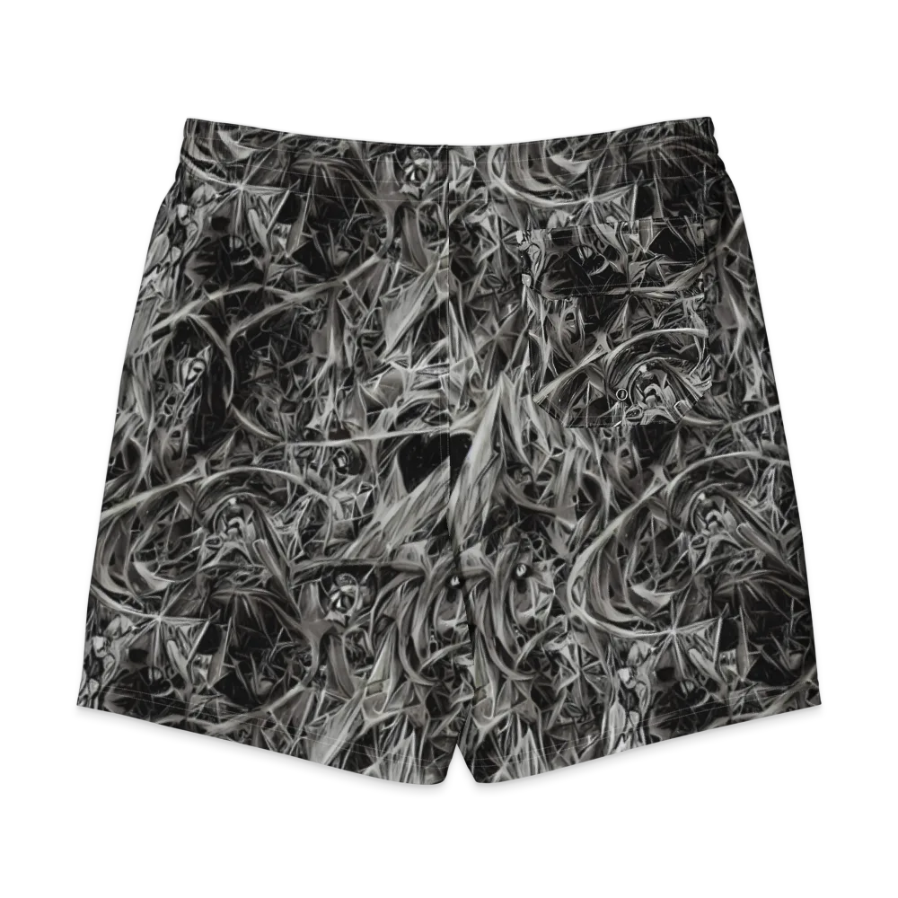 Silver Shatter on Men's Board Shorts — Back