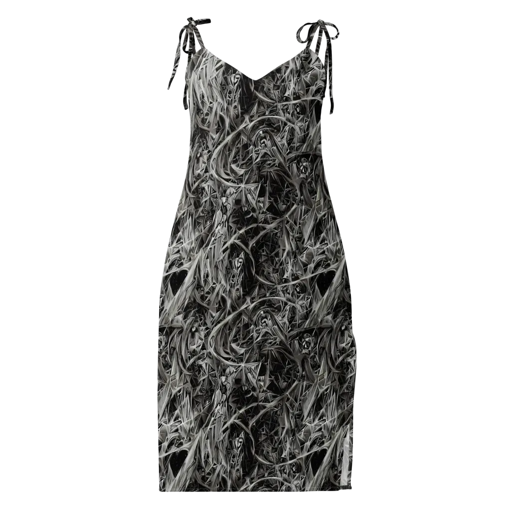 Silver Shatter on Slip Dress — Front