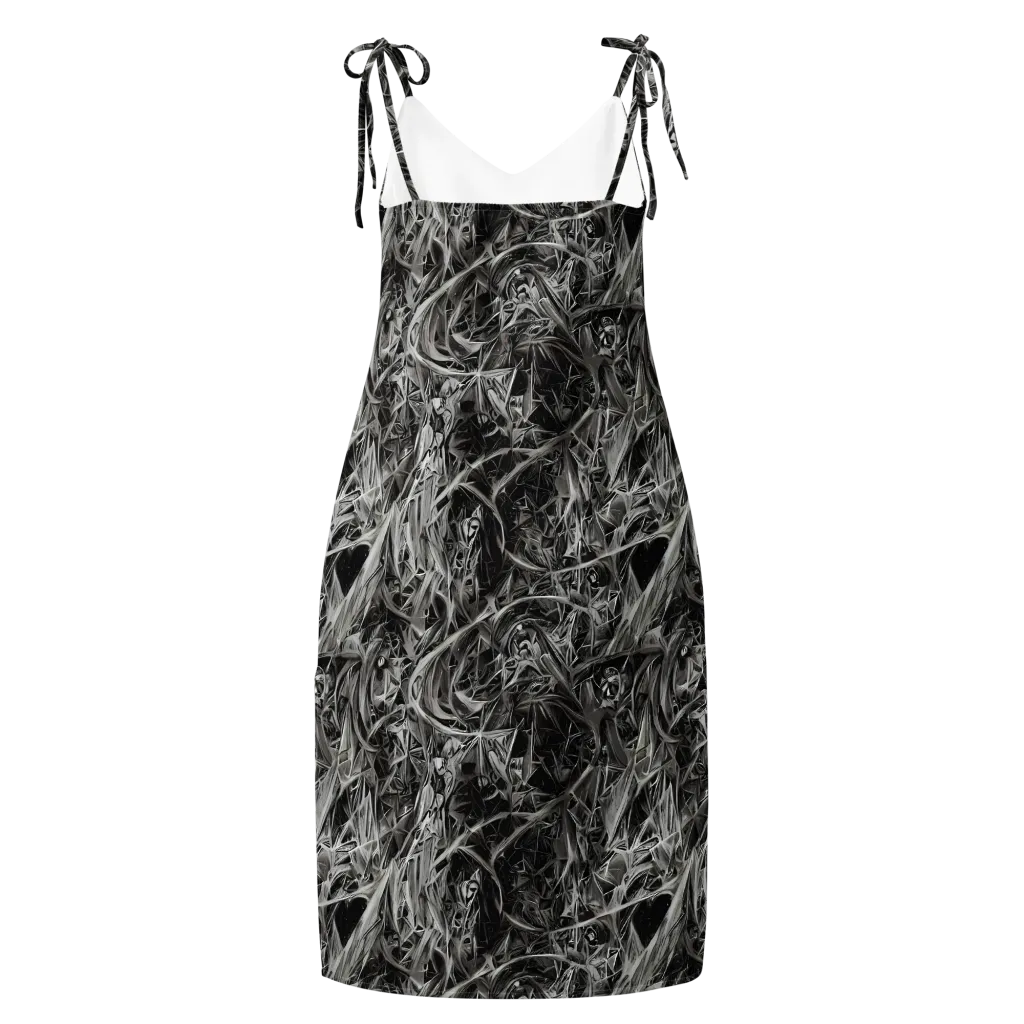 Silver Shatter on Slip Dress — Back